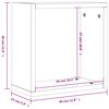 vidaXL Wall Cube Hyllyt 4 kpl Savustettu tammi 30x15x30 cm