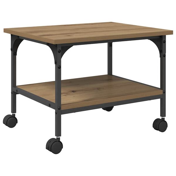 vidaXL Tulostinpidike Artisan tammi 50 x 40 x 38 cm Tekninen puu