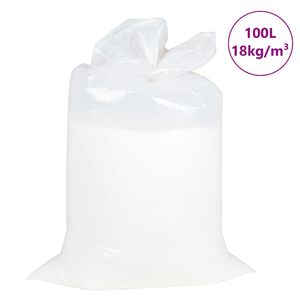 vidaXL Beanbag T&auml;yte EPS 100 L Valkoinen 18 kg/m&sup3;