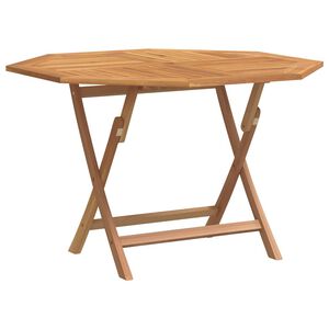 vidaXL Kokoontaitettava puutarhap&ouml;yt&auml; 110x110x75 cm t&auml;ysi tiikki