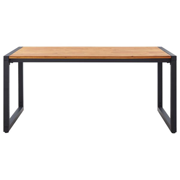 vidaXL 5-osainen Ulkoruokailuryhm&auml; musta