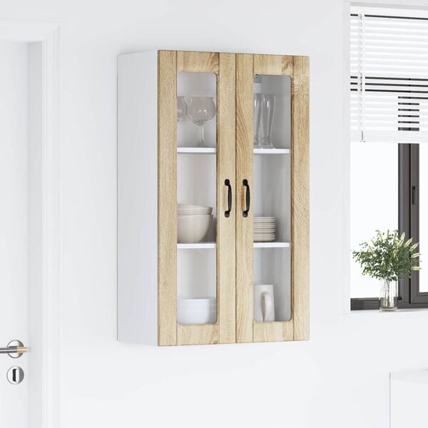 vidaXL Keitti&ouml;kaappi Sonoman tammi 60 x 31 x 100 cm Tekninen puu