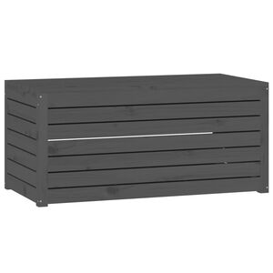 vidaXL Puutarhalaatikko harmaa 101x50,5x46,5 cm t&auml;ysi m&auml;nty