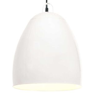 vidaXL Teollistyylinen riippuvalaisin 25 W valkoinen py&ouml;re&auml; 42 cm E27