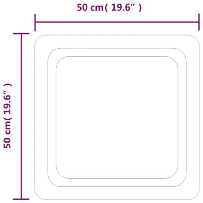 vidaXL Kylpyhuoneen LED-peili 50x50 cm