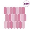 vidaXL Koristeelliset tarrat 10 pcs Pinkki 30 x 30 x 0,8 cm
