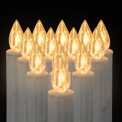 vidaXL Langattomat LED-kynttilät kaukosäädin 10 kpl lämmin valkoinen