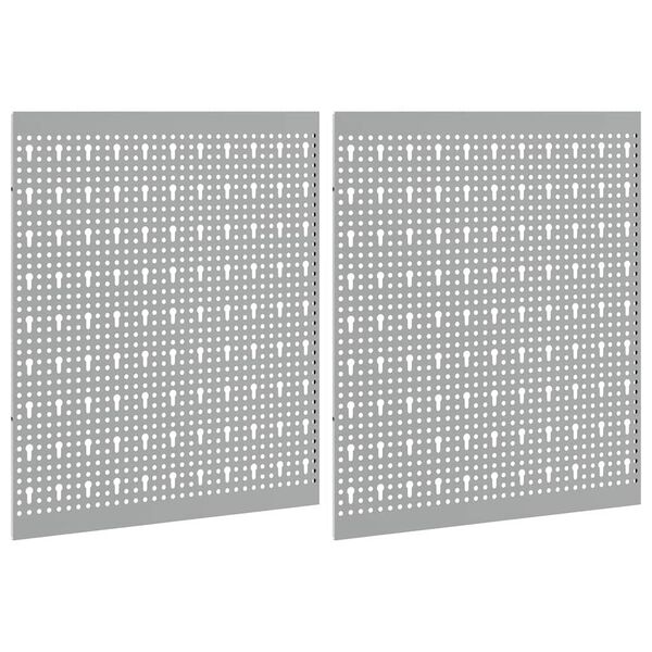 vidaXL Työkaluseinäpaneeli 2 pcs Harmaa 100 x 1 x 60 cm