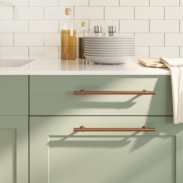 vidaXL Kaapin kahvat 5 kpl pronssi 224 mm ruostumaton ter&auml;s