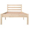 vidaXL Sängynrunko täysi mänty 75x190 cm Small Single