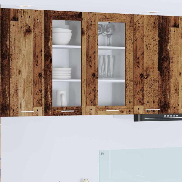 vidaXL Henkarikaappi ovella Vanha puu 40 x 31 x 80 cm Tekninen puu