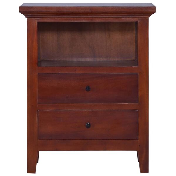 vidaXL Sivukaappi klassisen ruskea 60x30x75 cm t&auml;ysi mahonki