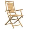vidaXL Taitettavat puutarhatuolit 8 kpl 53x66x99 cm bambu