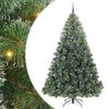 vidaXL Tekojoulukuusi 300 LED-valoilla Vihre&auml; 240 cm PE ja PVC