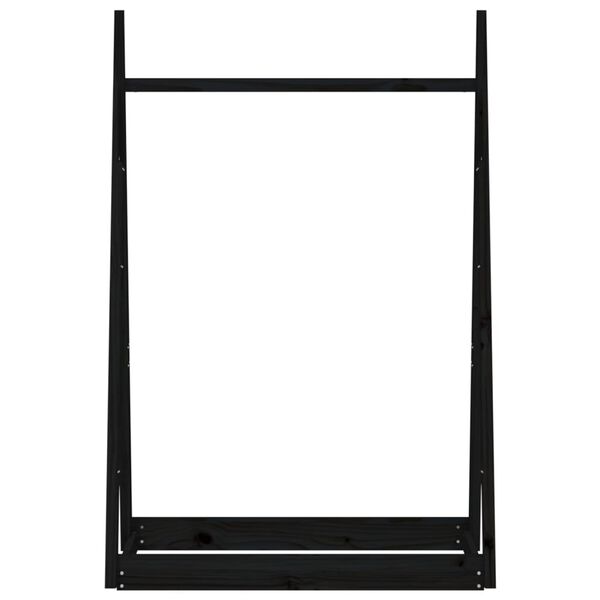 vidaXL Vaateteline musta 100x45x150 cm t&auml;ysi m&auml;nty