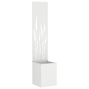 vidaXL Puutarhan yksityisyyden verho Viivakuvio Valkoinen 32 x 150 cm