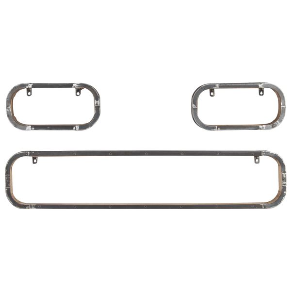 vidaXL 3-osainen Seinähyllysarja täysi mangopuu