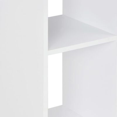 vidaXL Baaripöytä valkoinen ja betoni 60x60x110 cm