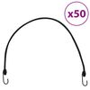 vidaXL Heijastava mustekala koukuilla 50 kpl 88 cm
