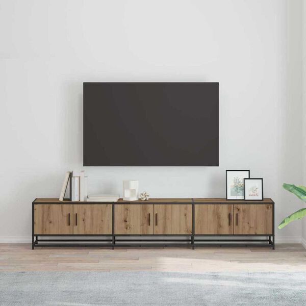vidaXL TV-yksik&ouml;t 2 pcs Artisan tammi 210 x 35 x 41 cm Tekninen puu