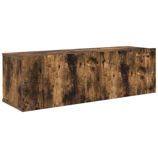 vidaXL 7-osainen TV-kaappisarja savutammi tekninen puu