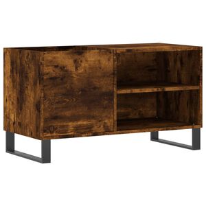 vidaXL LP-levyjen s&auml;ilytyskaappi savutammi 85x38x48 cm tekninen puu