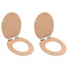 vidaXL WC-istuin 2 kpl soft close kansilla MDF bambukuosi