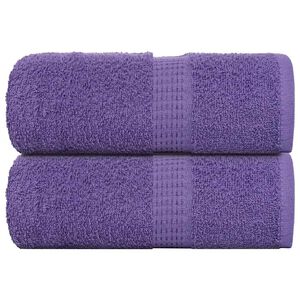 vidaXL Pesupyyhkeet SAMMAKO 2 kpl violetti 30x30 cm 360 gsm
