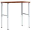 vidaXL Ty&ouml;penkki t.ruskea 100x60x(71,5-98) cm t&auml;ysi tammi suorakaide