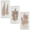 vidaXL Taidekoriste 3 pcs Ruskea ja valkoinen 40 x 40 x 1,5 cm