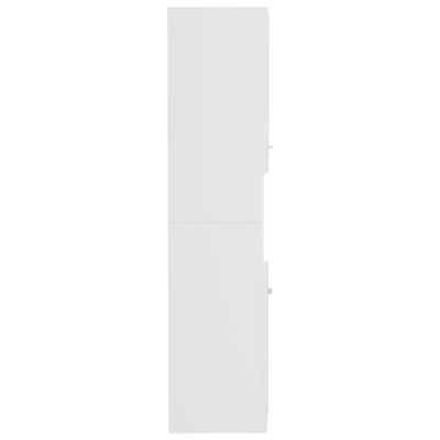 vidaXL Kylpyhuonekaappi valkoinen 30x30x130 cm lastulevy