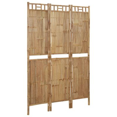 vidaXL 3-paneelinen tilanjakaja bambu 120x180 cm