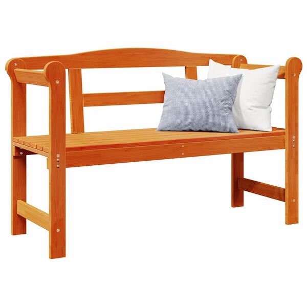 vidaXL Ulkopenkki Ruskea 119 x 76 x 44cm Täysi mänty