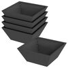 vidaXL Puutarha ruukku 5 kpl Musta 40 x 40 x 15 cm