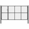 vidaXL Puutarhan portti ter&auml;s 350x150 cm antrasiitti