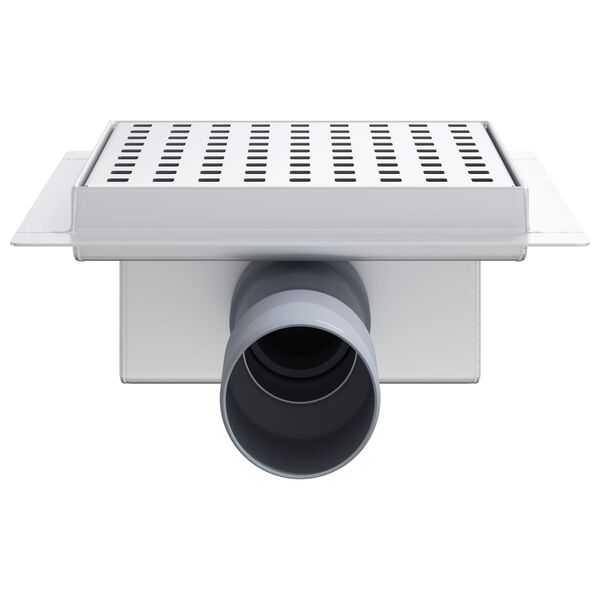 vidaXL Piste suihkuviem&auml;ri Hopea 15 x 15 cm Ruostumaton ter&auml;s 304