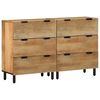vidaXL Senkit 2 kpl Ruskea 60x33x75 cm Massiivipuu Mango