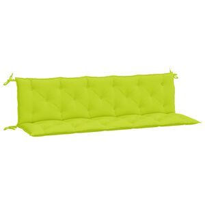 vidaXL Puutarhapenkin pehmusteet 2 kpl vihre&auml; 180x50x7cm Oxford kangas
