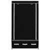 vidaXL Vaatekaappi musta 87x49x159 cm kangas
