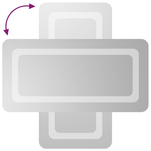 vidaXL Kylpyhuoneen LED-peili 30x60 cm