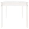 vidaXL Puutarhapöytä valkoinen 82,5x82,5x76 cm täysi mänty