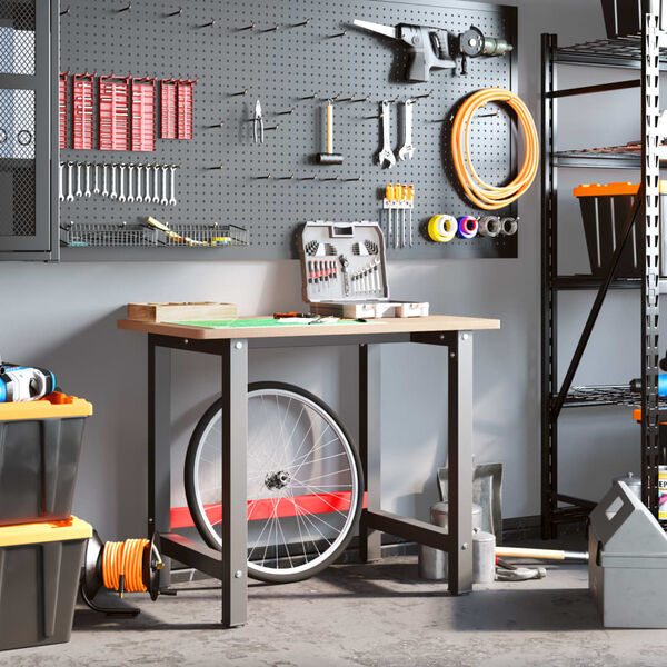 vidaXL Ty&ouml;penkki 100x60x81,5 cm t&auml;ysi py&ouml;kki suorakaide