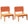 vidaXL puutarhatuolit 2 kpl wax ruskea 60x52,5x72 cm massiivipuu m&auml;nty