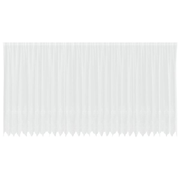 vidaXL Verkkoverho verhoilla Valkoinen 245 x 750 cm Polyesteri
