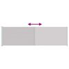 vidaXL Terassin sis&auml;&auml;nvedett&auml;v&auml; sivumarkiisi 180x600 cm harmaa