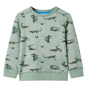 vidaXL Lasten collegepaita meleerattu vaalea khaki 92