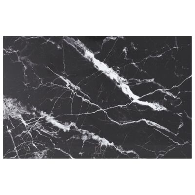 vidaXL Pöytälevy musta 100x62 cm 8 mm karkaistu lasi marmorikuvio