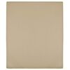 vidaXL Muotoon ommellut lakanat 2 kpl taupe 140x200 cm puuvilla