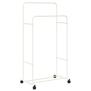vidaXL Vaatev&auml;line Valkoinen 80 x 53 x 156 cm