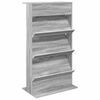 vidaXL Lehtiteline Harmaa Sonoma 70 x 41 x 126 cm Tekninen puu